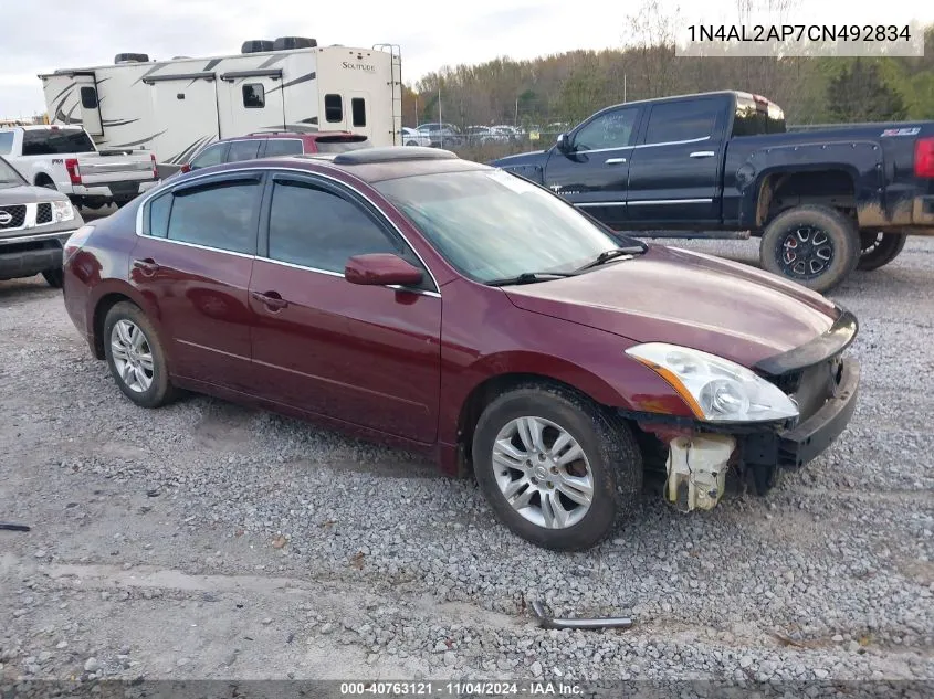 2012 Nissan Altima S VIN: 1N4AL2AP7CN492834 Lot: 40763121