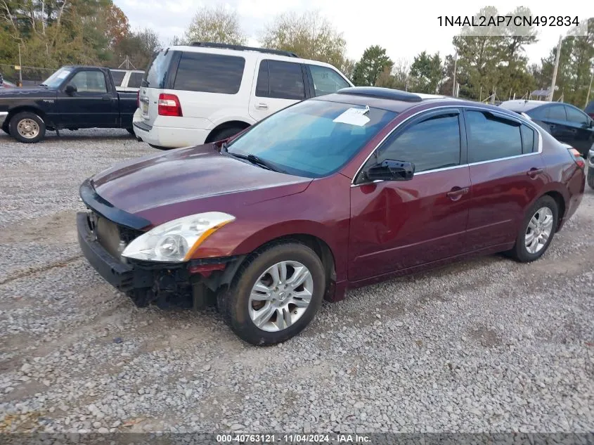 2012 Nissan Altima S VIN: 1N4AL2AP7CN492834 Lot: 40763121