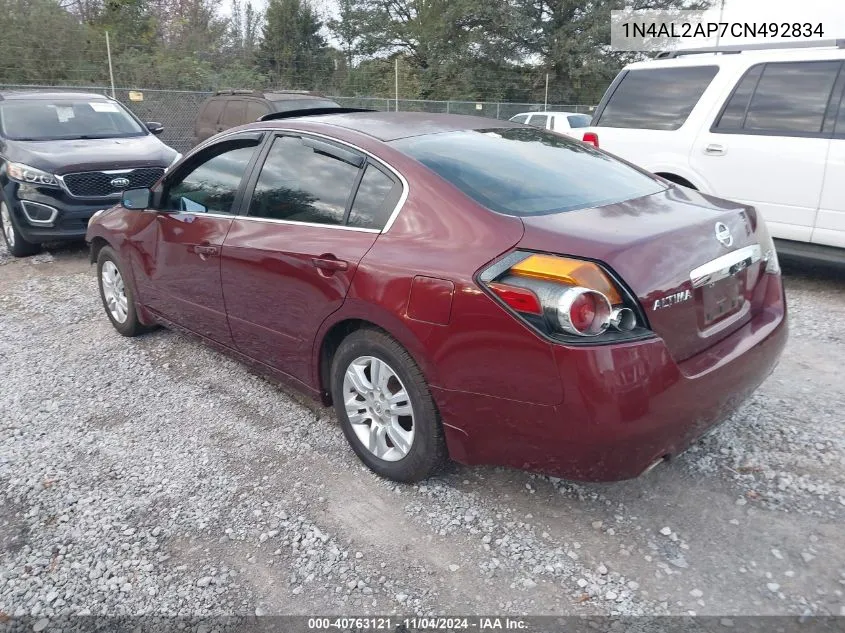 2012 Nissan Altima S VIN: 1N4AL2AP7CN492834 Lot: 40763121