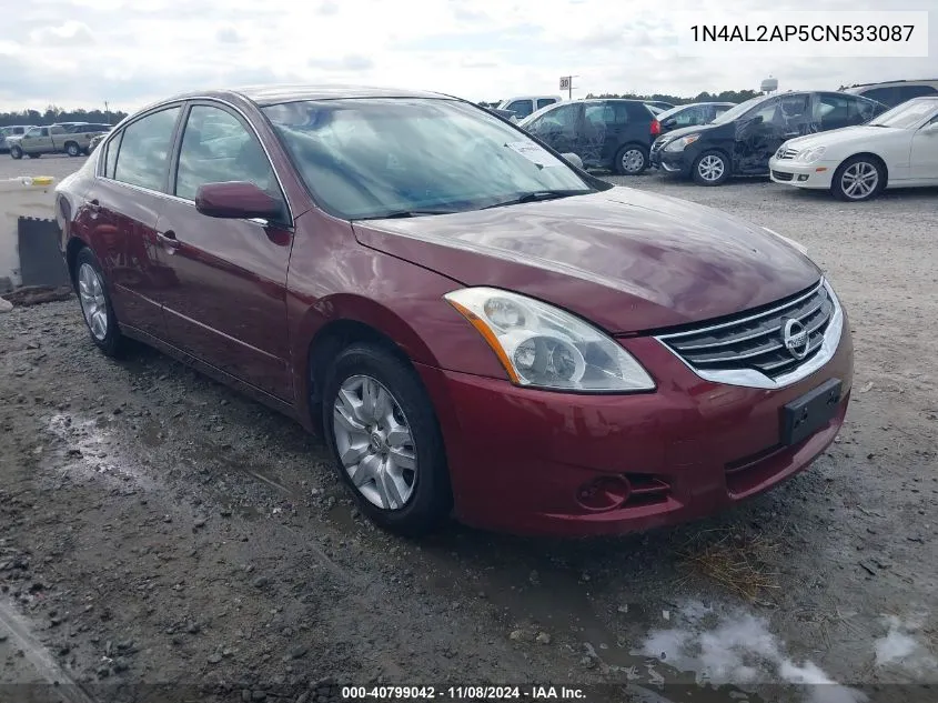 2012 Nissan Altima 2.5 S VIN: 1N4AL2AP5CN533087 Lot: 40799042