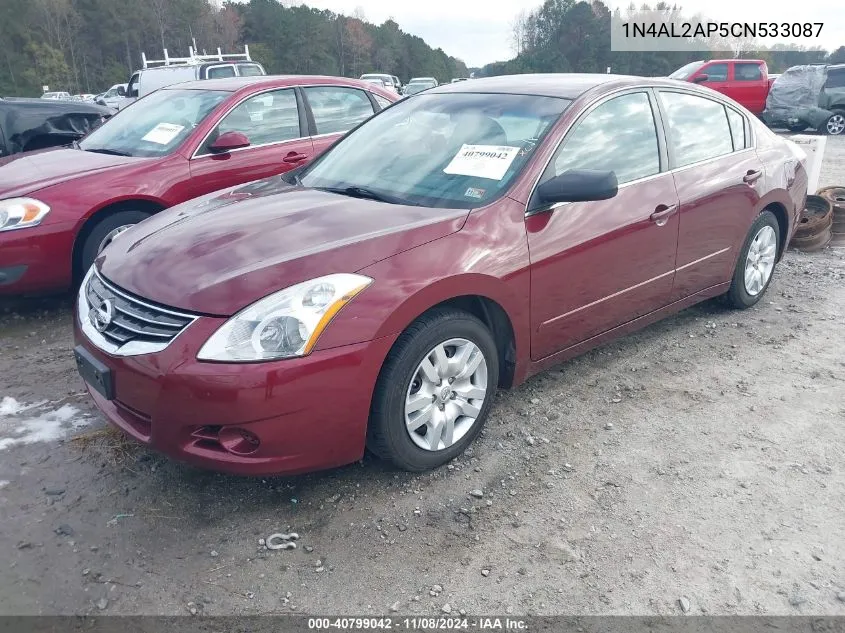 2012 Nissan Altima 2.5 S VIN: 1N4AL2AP5CN533087 Lot: 40799042