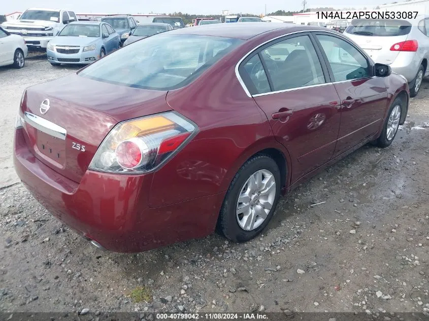 2012 Nissan Altima 2.5 S VIN: 1N4AL2AP5CN533087 Lot: 40799042