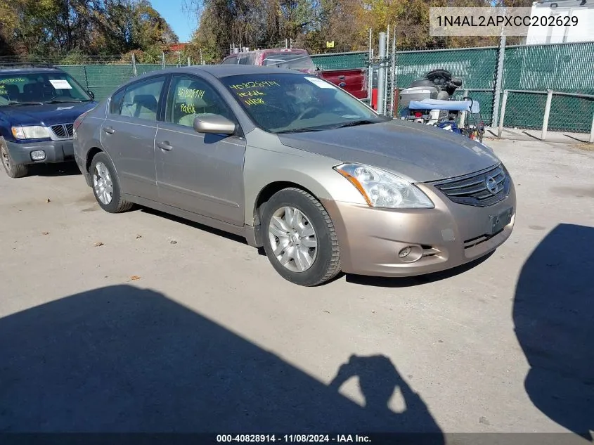 2012 Nissan Altima 2.5 S VIN: 1N4AL2APXCC202629 Lot: 40828914