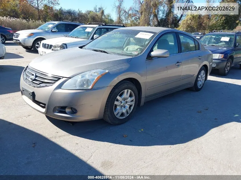 2012 Nissan Altima 2.5 S VIN: 1N4AL2APXCC202629 Lot: 40828914