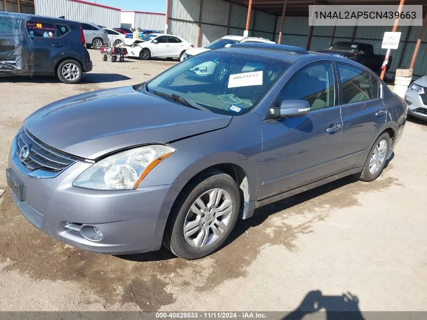 2012 Nissan Altima 2.5 S VIN: 1N4AL2AP5CN439663 Lot: 40829533