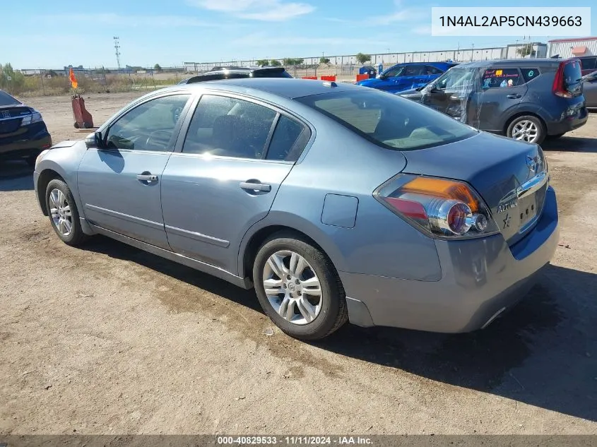 2012 Nissan Altima 2.5 S VIN: 1N4AL2AP5CN439663 Lot: 40829533