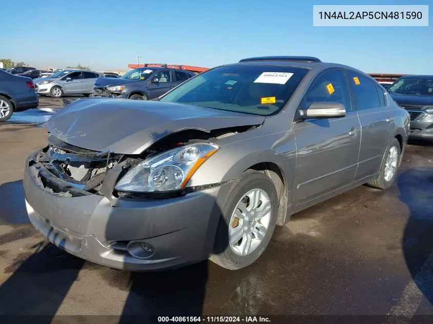 2012 Nissan Altima 2.5 S VIN: 1N4AL2AP5CN481590 Lot: 40861564