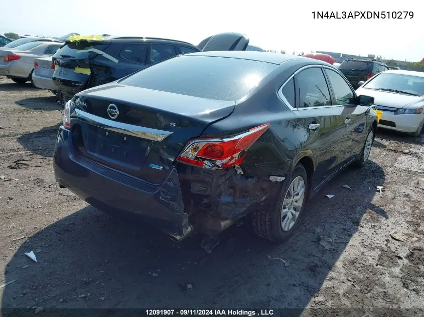 2013 Nissan Altima VIN: 1N4AL3APXDN510279 Lot: 12091907