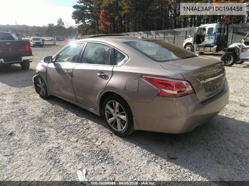 2013 Nissan Altima 2.5 Sl VIN: 1N4AL3AP1DC194458 Lot: 39295065