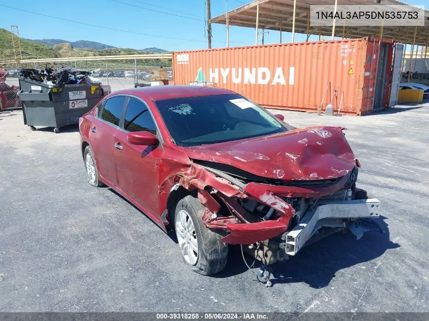 2013 Nissan Altima 2.5 S VIN: 1N4AL3AP5DN535753 Lot: 39318258