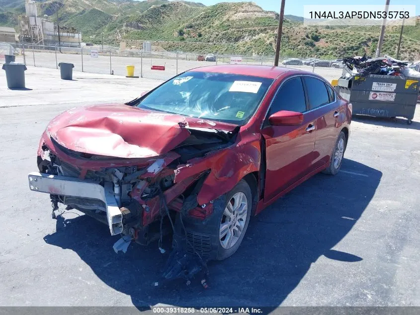 2013 Nissan Altima 2.5 S VIN: 1N4AL3AP5DN535753 Lot: 39318258