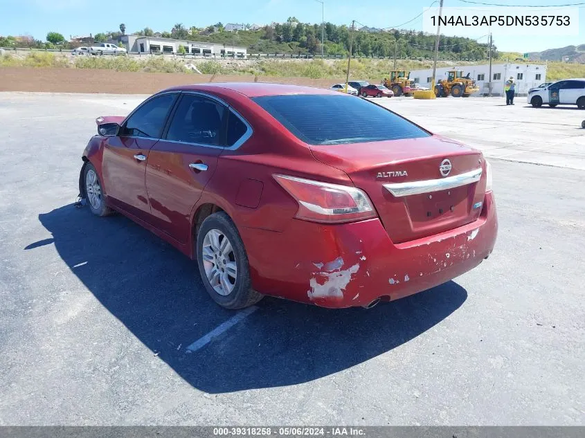 2013 Nissan Altima 2.5 S VIN: 1N4AL3AP5DN535753 Lot: 39318258