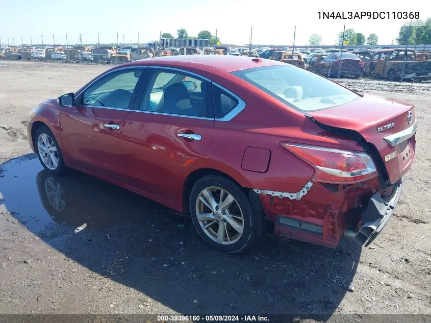 2013 Nissan Altima 2.5 Sv VIN: 1N4AL3AP9DC110368 Lot: 39396160