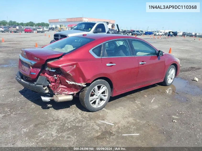 2013 Nissan Altima 2.5 Sv VIN: 1N4AL3AP9DC110368 Lot: 39396160