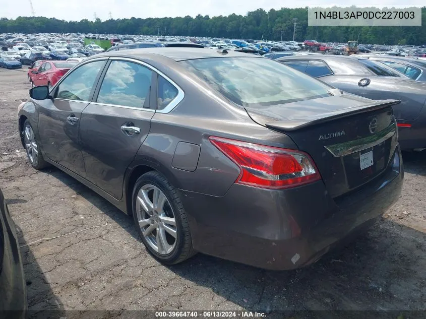 2013 Nissan Altima 3.5 Sl VIN: 1N4BL3AP0DC227003 Lot: 39664740