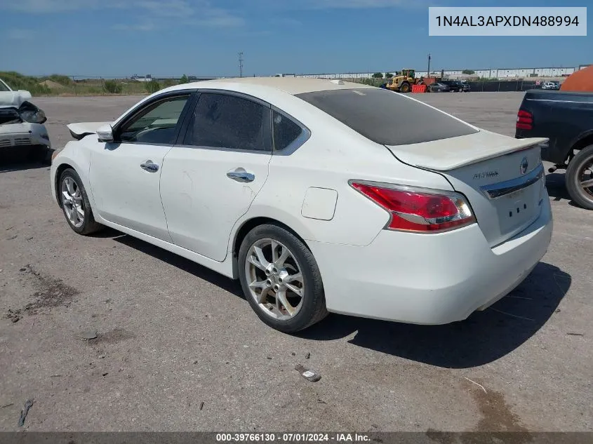 2013 Nissan Altima 2.5 Sl VIN: 1N4AL3APXDN488994 Lot: 39766130