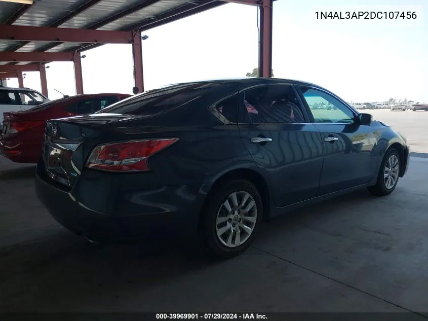 2013 Nissan Altima 2.5 S VIN: 1N4AL3AP2DC107456 Lot: 39969901