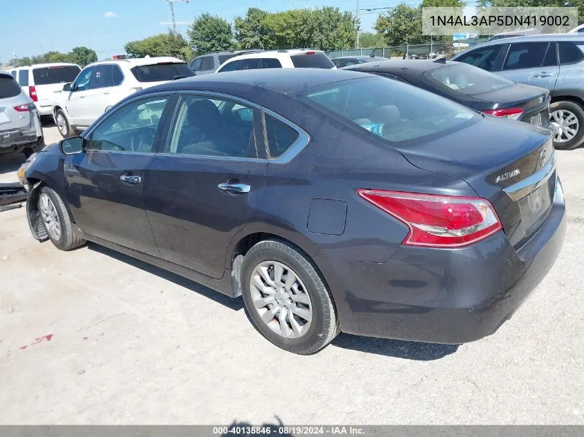 2013 Nissan Altima 2.5 VIN: 1N4AL3AP5DN419002 Lot: 40135846