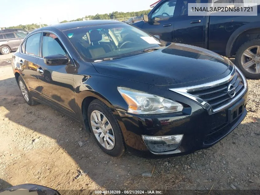 2013 Nissan Altima 2.5/S/Sv/Sl VIN: 1N4AL3AP2DN581721 Lot: 40138289