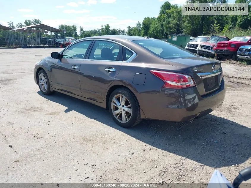 2013 Nissan Altima 2.5/S/Sv/Sl VIN: 1N4AL3AP0DC908144 Lot: 40160248