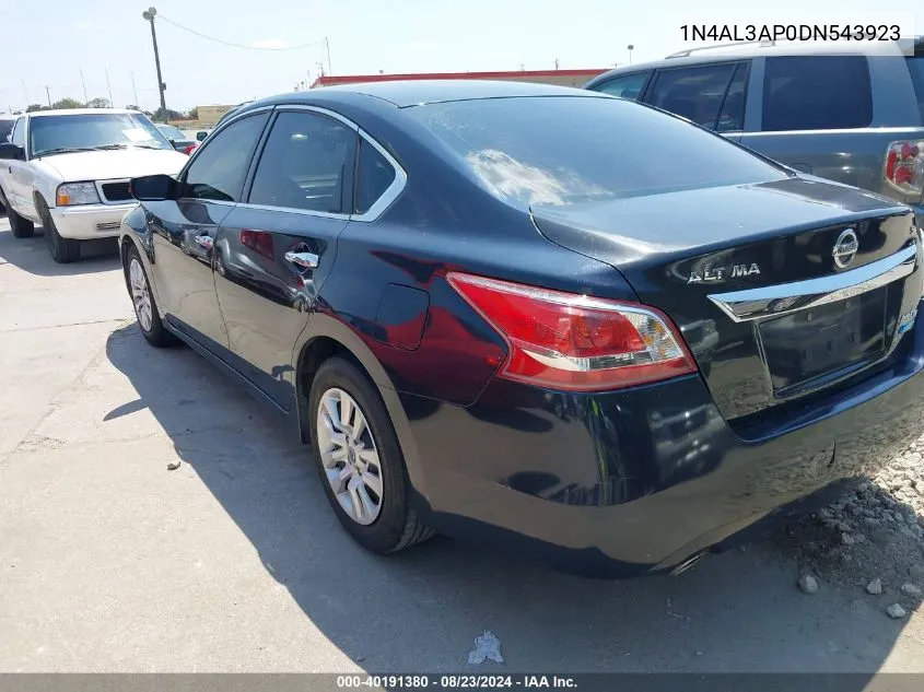 2013 Nissan Altima 2.5 S VIN: 1N4AL3AP0DN543923 Lot: 40191380