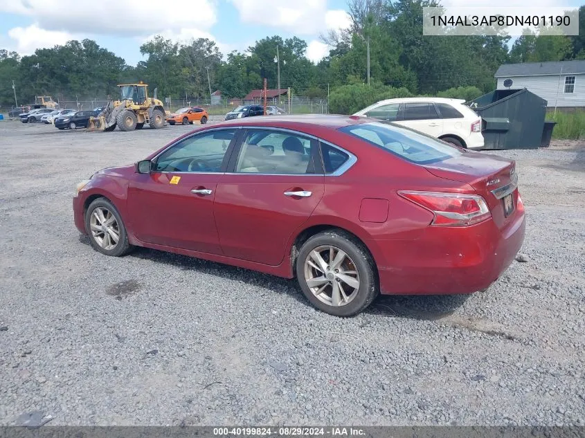 1N4AL3AP8DN401190 2013 Nissan Altima 2.5 Sv