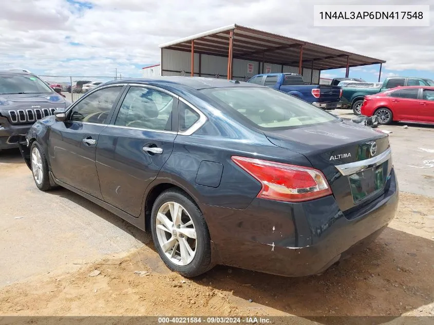 2013 Nissan Altima 2.5 Sl VIN: 1N4AL3AP6DN417548 Lot: 40221584