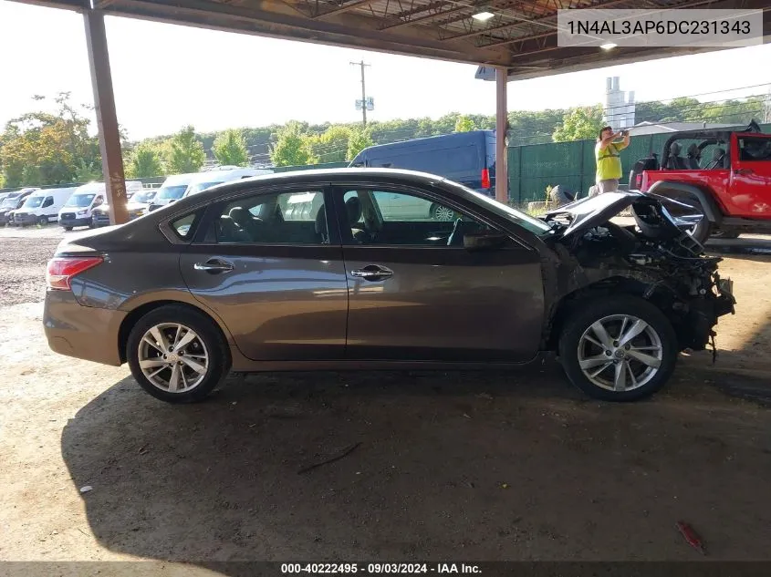 2013 Nissan Altima 2.5 Sv VIN: 1N4AL3AP6DC231343 Lot: 40222495