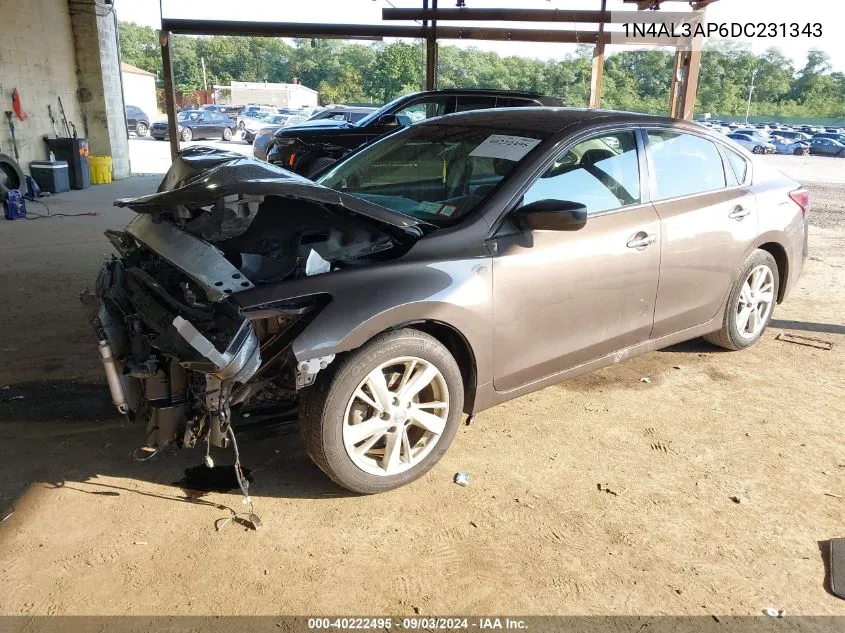 2013 Nissan Altima 2.5 Sv VIN: 1N4AL3AP6DC231343 Lot: 40222495