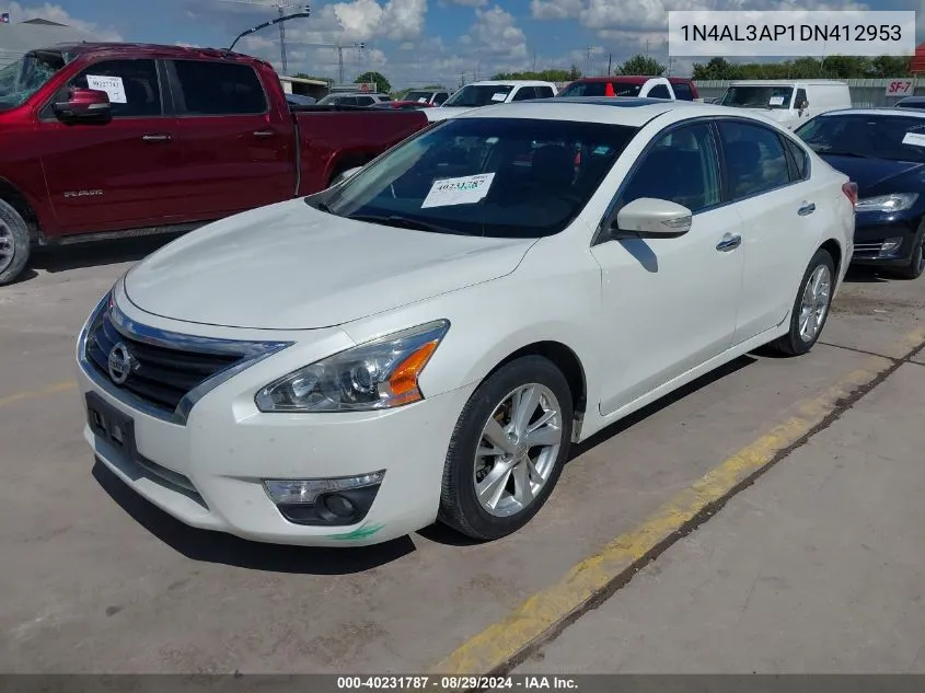 2013 Nissan Altima 2.5 Sl VIN: 1N4AL3AP1DN412953 Lot: 40231787