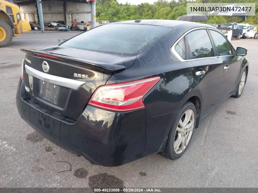 2013 Nissan Altima 3.5 Sl VIN: 1N4BL3AP3DN472477 Lot: 40233808