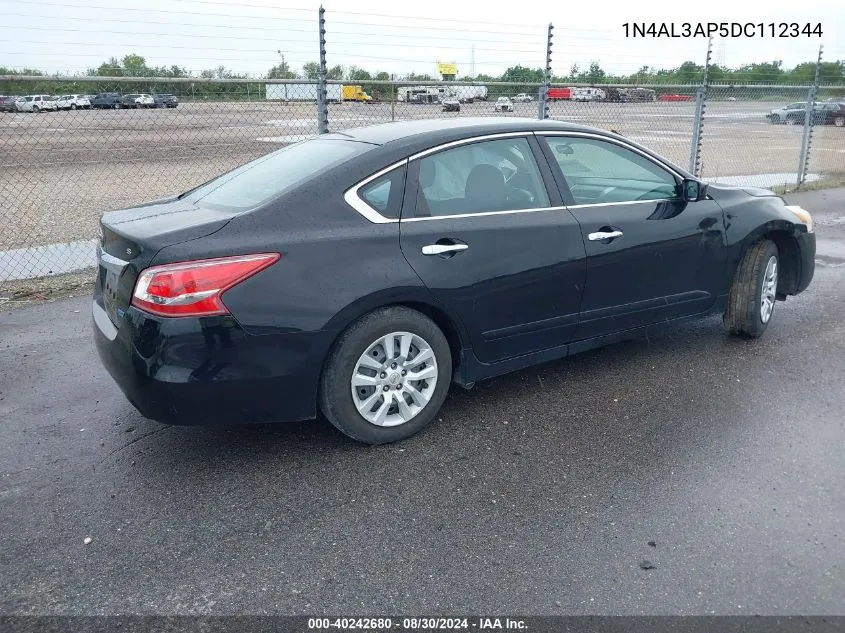 2013 Nissan Altima 2.5 S VIN: 1N4AL3AP5DC112344 Lot: 40242680