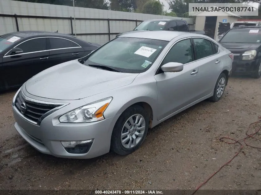 2013 Nissan Altima 2.5 S VIN: 1N4AL3AP5DC187741 Lot: 40243478