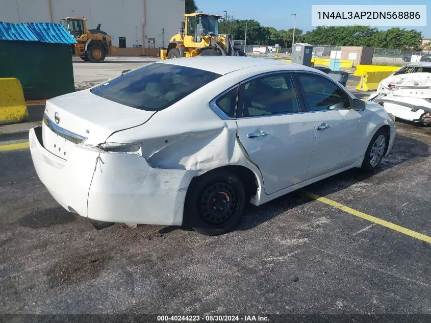 2013 Nissan Altima 2.5 S VIN: 1N4AL3AP2DN568886 Lot: 40244223