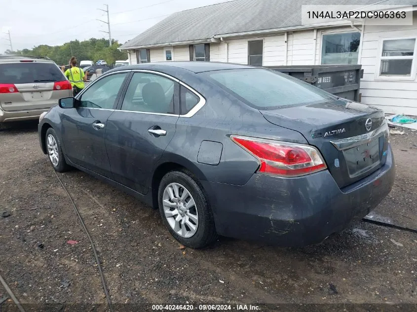 2013 Nissan Altima 2.5 S VIN: 1N4AL3AP2DC906363 Lot: 40246420