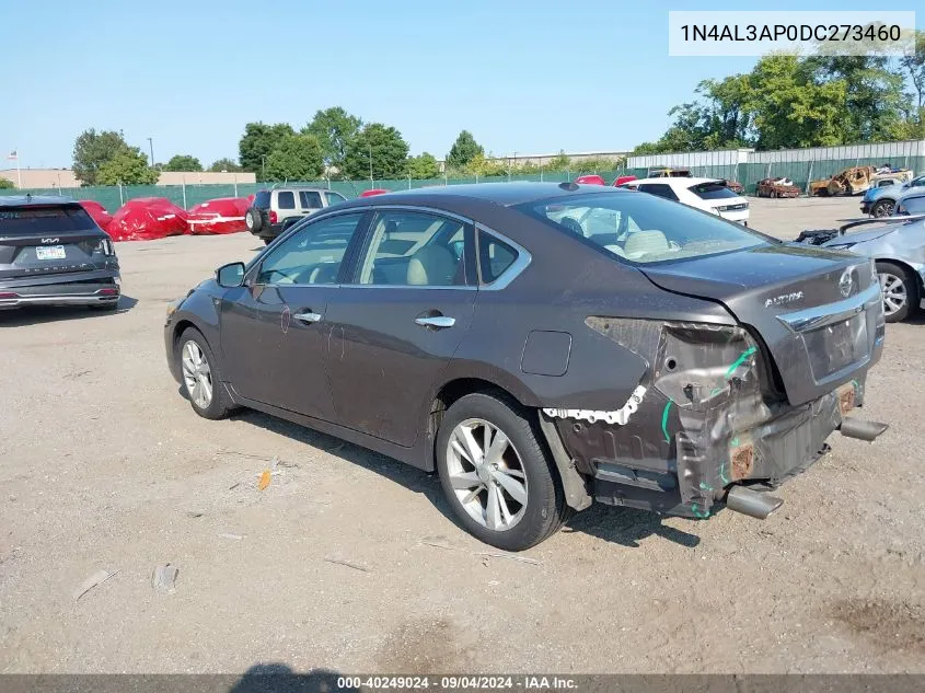 2013 Nissan Altima 2.5 Sv VIN: 1N4AL3AP0DC273460 Lot: 40249024