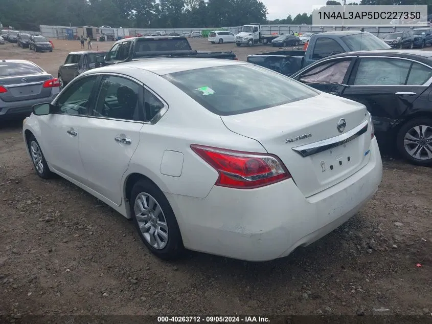 2013 Nissan Altima 2.5/S/Sv/Sl VIN: 1N4AL3AP5DC227350 Lot: 40263712