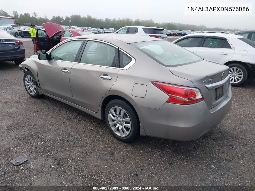 2013 Nissan Altima 2.5/S/Sv/Sl VIN: 1N4AL3APXDN576086 Lot: 40272989