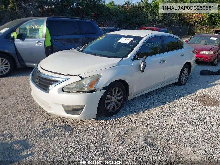 2013 Nissan Altima 2.5/S/Sv/Sl VIN: 1N4AL3AP0DC250681 Lot: 40286607