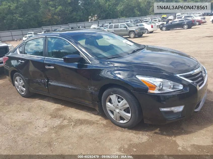 2013 Nissan Altima 2.5 S VIN: 1N4AL3AP6DN478561 Lot: 40292479