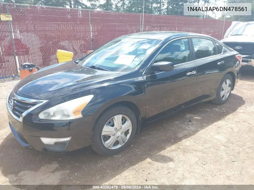 2013 Nissan Altima 2.5 S VIN: 1N4AL3AP6DN478561 Lot: 40292479