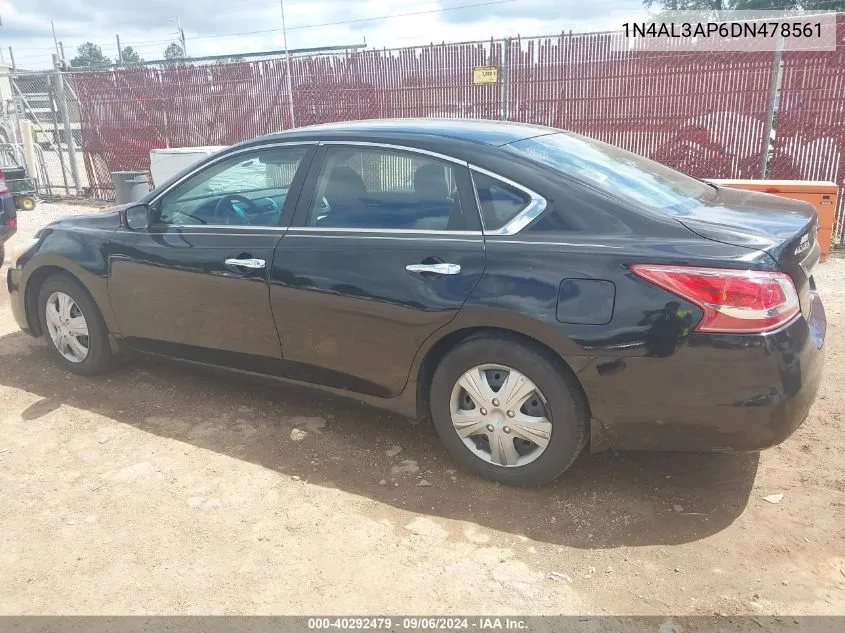 2013 Nissan Altima 2.5 S VIN: 1N4AL3AP6DN478561 Lot: 40292479