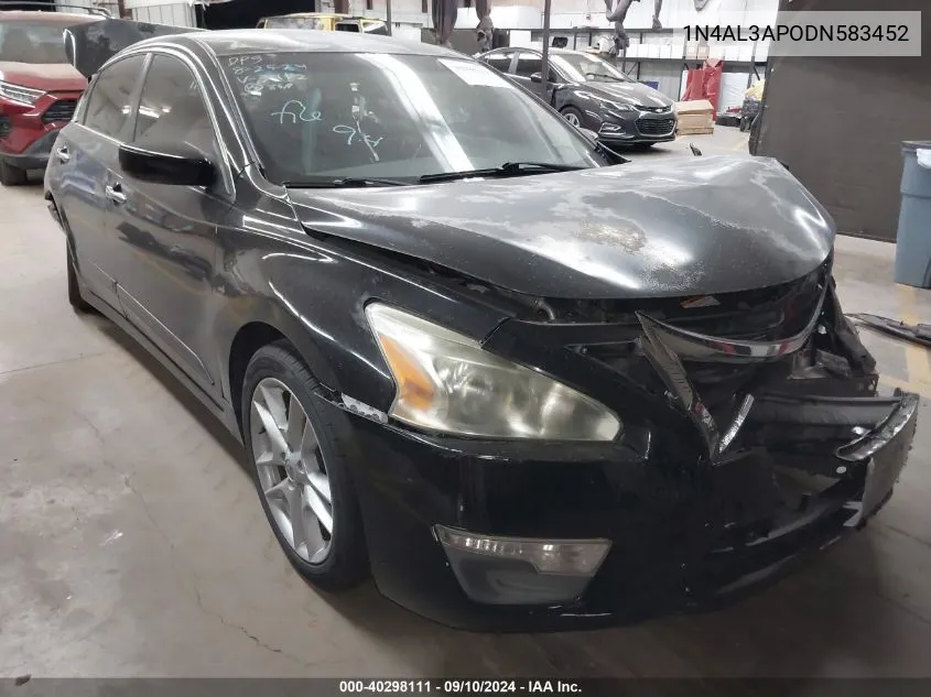 2013 Nissan Altima 2.5 S VIN: 1N4AL3APODN583452 Lot: 40298111