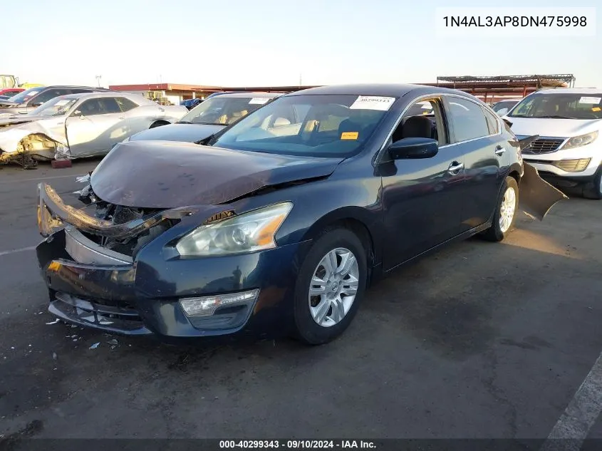 2013 Nissan Altima 2.5 S VIN: 1N4AL3AP8DN475998 Lot: 40299343