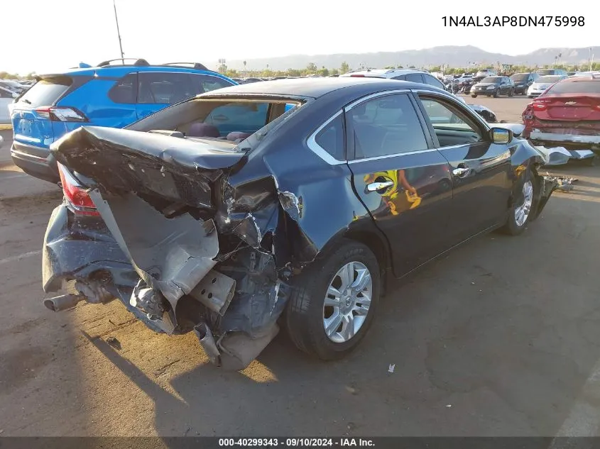 1N4AL3AP8DN475998 2013 Nissan Altima 2.5 S