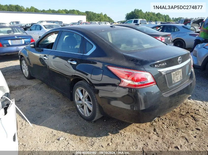 2013 Nissan Altima 2.5 Sl VIN: 1N4AL3AP5DC274877 Lot: 40303192