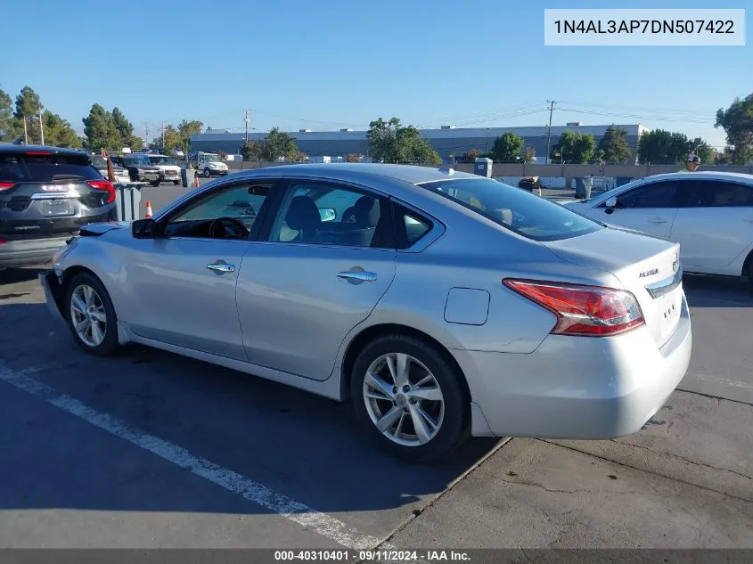 2013 Nissan Altima 2.5 Sv VIN: 1N4AL3AP7DN507422 Lot: 40310401