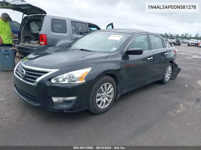 2013 Nissan Altima 2.5 S VIN: 1N4AL3AP0DN581278 Lot: 40312580