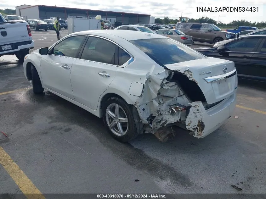 2013 Nissan Altima 2.5/S/Sv/Sl VIN: 1N4AL3AP0DN534431 Lot: 40315970