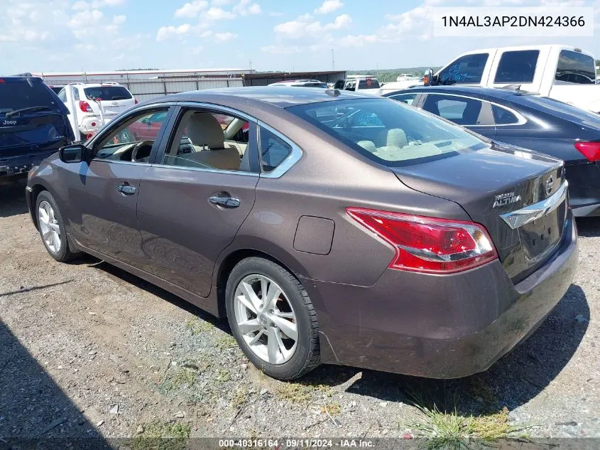 2013 Nissan Altima 2.5 Sv VIN: 1N4AL3AP2DN424366 Lot: 40316164